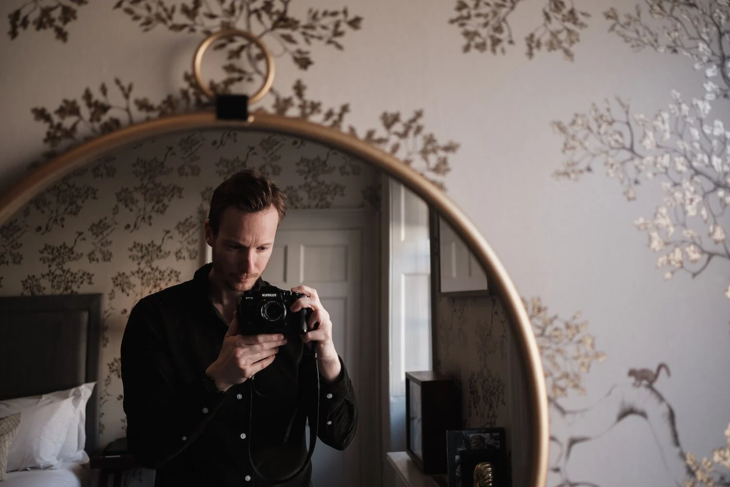 Ben Holbrook photographing a wedding in south Wales